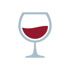 Illustration of Pixel Art Red Wine Glass:  Elegant Beverage Illustration for Websites, Menus, and Branding Projects. Perfect for Wine Blogs, Restaurants, and Winery Marketing. vector