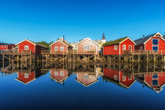 Iconic Red Rorbu Cabins