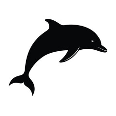 Fototapeta premium dolphin isolated on white background