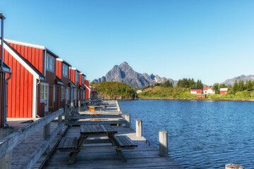 Vagakallen Mountain Summit and Red Rorbu