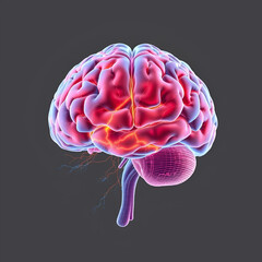 Human Brain Anatomy Neural Pathways Visualization
