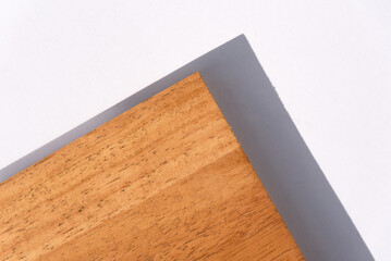 Wooden on white background.