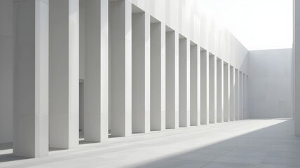 Obraz premium white columns in a row