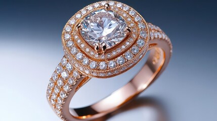 silver ring with diamonds