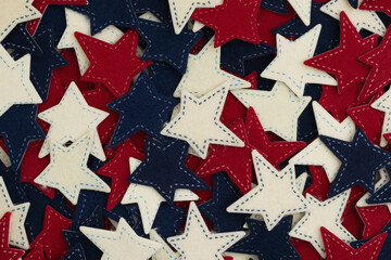 Retro USA red, white, and blue star American background