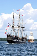 Historic Tall Ships Sail on Waters