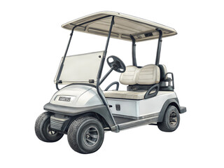 OffRoad Ready Golf Cart on transparent background