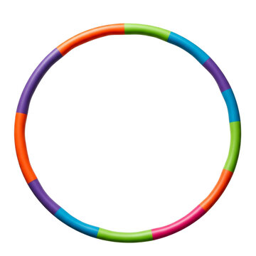 Hula hoop isolated on transparent or white background, png