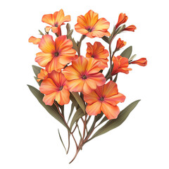 Orange Flower Bouquet Illustration