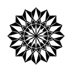 Kaleidoscope Coral Bean Form Stained Glass Design