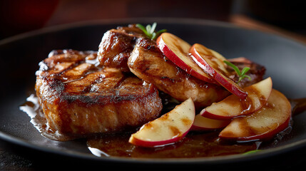 Pork Chops With Apple And Glaze