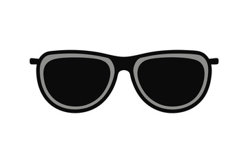 Fototapeta premium Sunglasses With Black Lenses On White Background