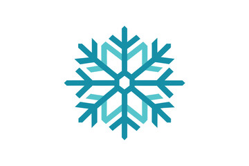 Snowflake Vector With Geometric Detail On White