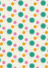 seamless background with flowers