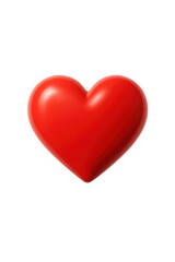Shiny red heart shape on a black background