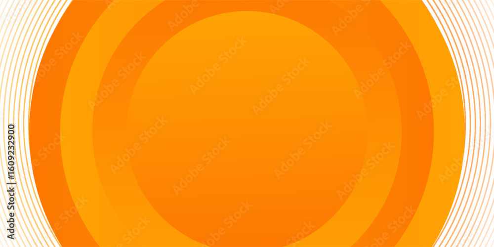 Poster vector orange line background curve element with white space for text and message design, overlappin