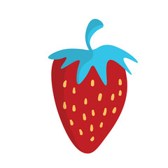 Strawberries, wild strawberries, fruits. Ripe sweet berries. Сlipart desing. Strawberries silhouette vector illustration. Natural delicious fresh ripe tasty fruit. Food concept.