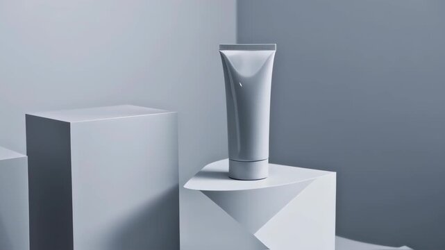 Skincare bottle tube for mockup product advertising