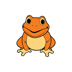 Creative Vector Style Toad on White Background
