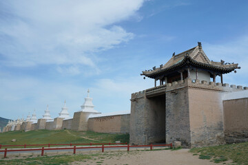 An ancient chinese temple in Mongolia