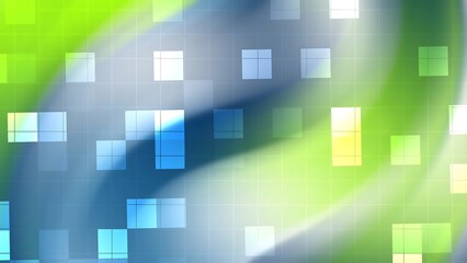 Ombre Minimalist Navy Modern abstract background with flowing green and blue hues, overlaid with a subtle grid and square pattern