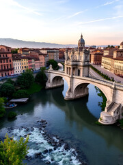 Obraz premium The river Arno in Pisa, Italy