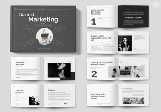Digital Marketing Brochure Landscape