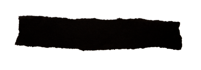 black paper torn with edge is on transparent background. border design for text or ad. design. temlpate frame document design.