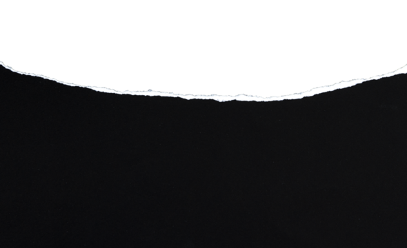 black torn with edge is on transparent background. bottom composition. border design for text or ad. design. temlpate design