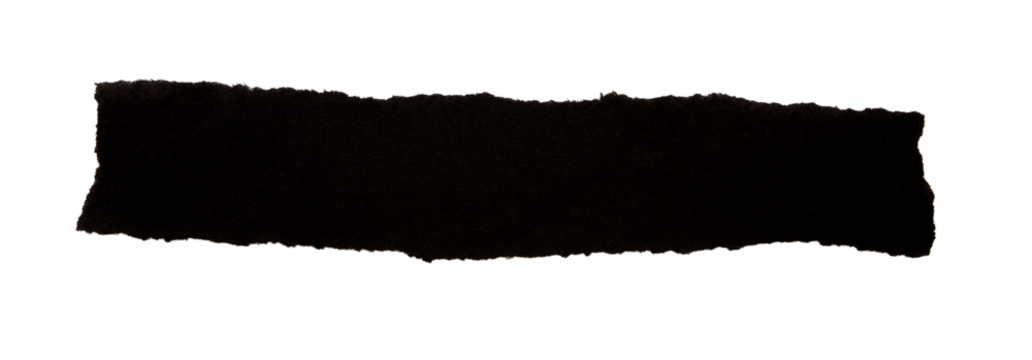 black paper torn with edge is on transparent background. border design for text or ad. design. temlpate frame document design.