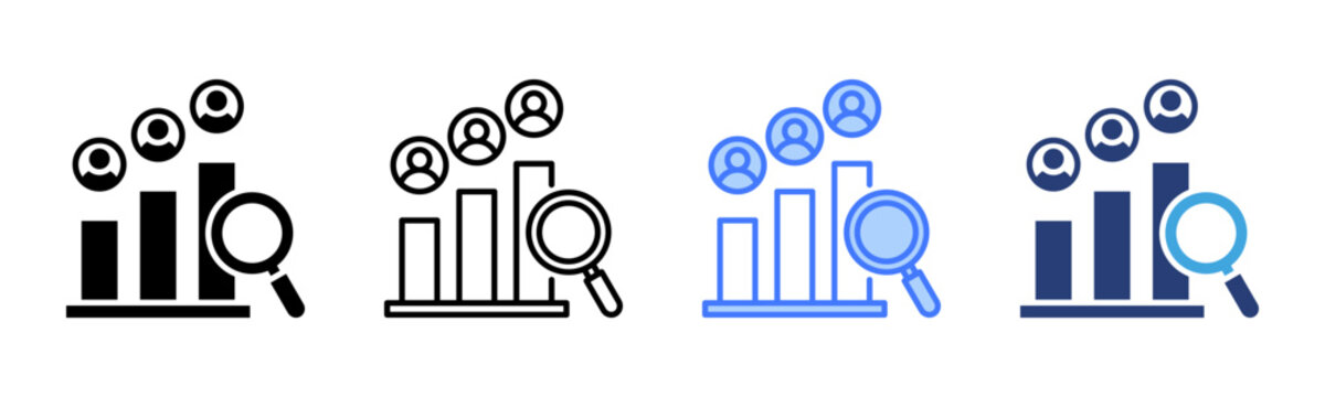 Competitive Analysis icon sheet multiple style collection