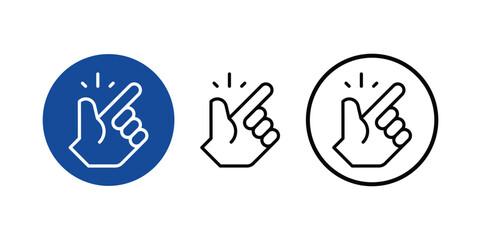  easy of use round set icon flat design