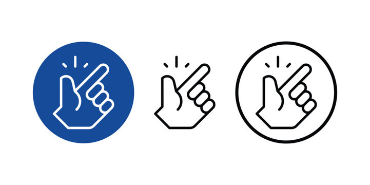  easy of use round set icon flat design