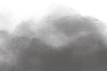Fototapeta premium dark fog or smoke effect isolated on transparent white background. Steam explosion special effect. Effective texture of steam, fog, smoke png. Design elements