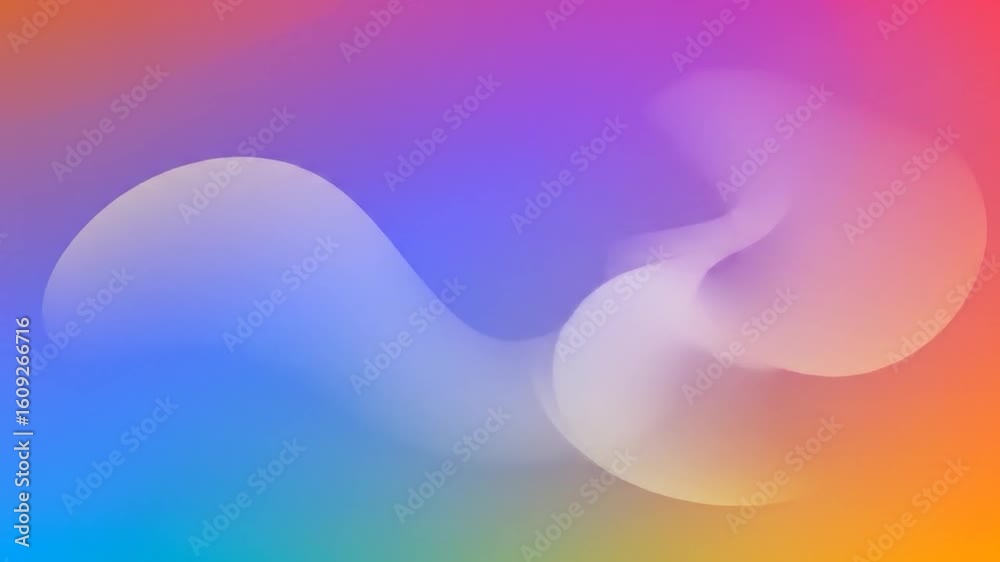 Wall mural Abstract colorful gradient background with flowing shapes, digital art, website use