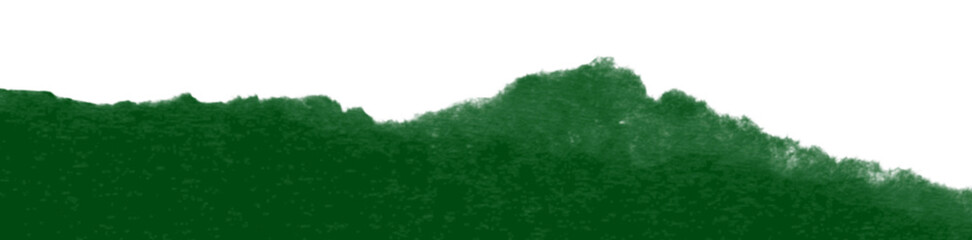 Realistic torn paper edge. Ripped green paper mockup isolated on transparent background. Piece of rip paper PNG. mockup template