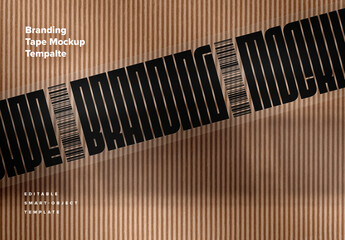 Packaging Tape Branding Mockup