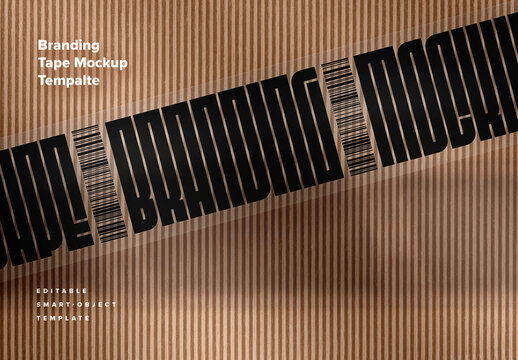 Packaging Tape Branding Mockup