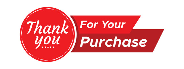 Thank You For Your Purchase Vector