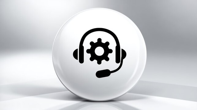 Technical support icon illustration