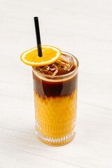 Iced Espresso with Orange Juice