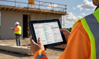 construction workers at work