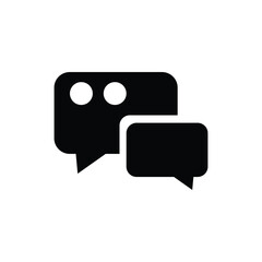 Chat message symbol, dialogue icons, talk bubble sign, Vector illustration ESP 10.