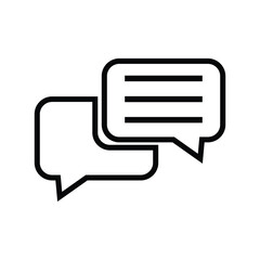 Chat icon,  Speech bubble chat icon, vector illustration EPS 10 .
