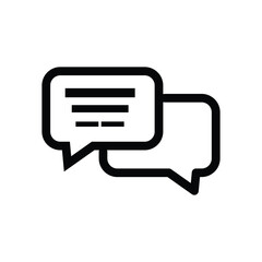 Chat message symbol, dialogue icons, talk bubble sign, Vector illustration ESP 10.