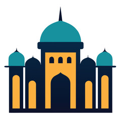 minimal beautiful mosque icon