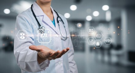 Ai powered diagnosis system provides advanced medical insights to doctors.