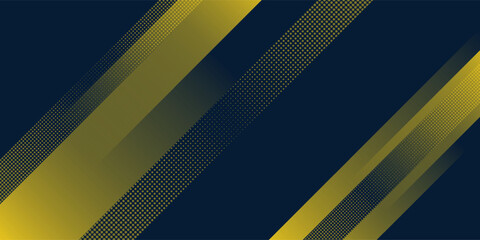 Yellow halftone on blue background. Vector dotted sparkles or halftone shine pattern texture Pop Art Style Background