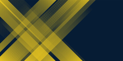 Yellow halftone on blue background. Vector dotted sparkles or halftone shine pattern texture Pop Art Style Background