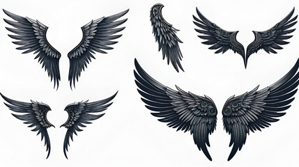 Obraz premium wings set
